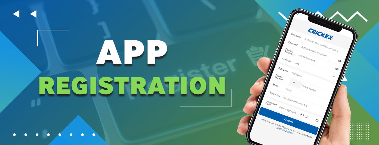 crickex app apk account registration and confirmation